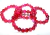Pulseira Bolinha Pedra Agata Rosa Rolada Fio Silicone PB7197 na internet