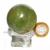 Bola Pedra Ônix Verde Natural Esfera Lapidação Manual Cod 129725