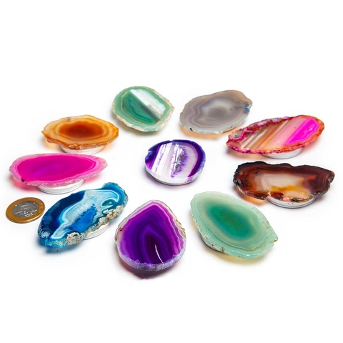 10 Pop Socket Agata Mista Suporte de Celular Sem Acabamento ATACADO