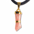 Colar Mini Figa Pedra Quartzo Rosa Montagem Dourado - comprar online