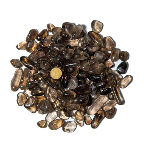 1 kg Quartzo Fumê Rolado Pedra Natural P 10 a 20mm Tipo A