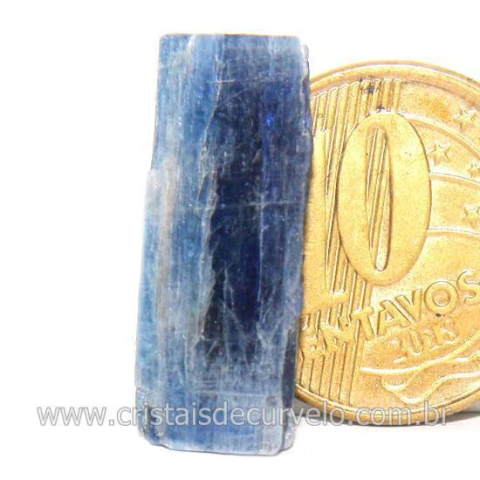 Cianita Azul Canudo No Estojo Natural de Garimpo Cod 129321