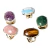 100 Anel Cabochão Oval Pedra MISTO Banho Flash Dourado Aro Ajustável ATACADO na internet
