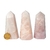 Ponta Quartzo Rosa Pedra Natural 70 a 80mm média 80g Tipo C - Distribuidora CristaisdeCurvelo