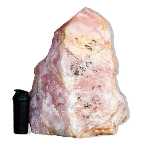 Cristal Rosa Pedra Pé Serrado Natural 132kg 64cm Classe A