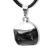Colar Pedrinha Rolada Onix Preto Envolto Prateado na internet