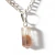 01 Pingente Nlux Micro Pontinha Cristal com Rutilo Pino Prata 950 - comprar online