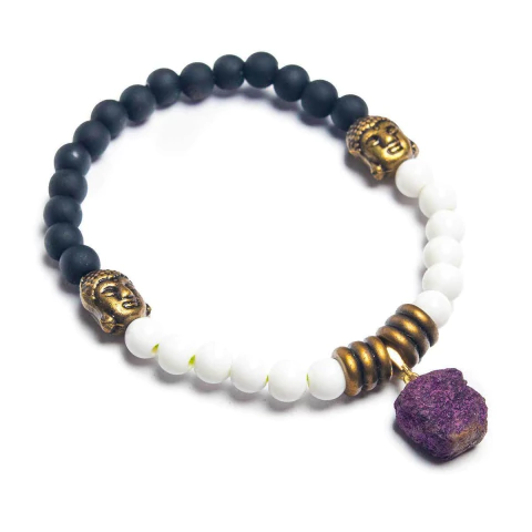 Pulseira Nlux Masculina Purpurita Cura Espiritual Mista