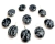 Colar Cabochão Obsidiana Flocos de Neve Prata Garra - comprar online