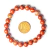 Pulseira Bolinha Jaspe Africano Natural 8mm Fio Silicone - loja online