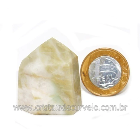 Ponta Nefrita Lapidado Pedra Natural de Garimpo Cod 119369