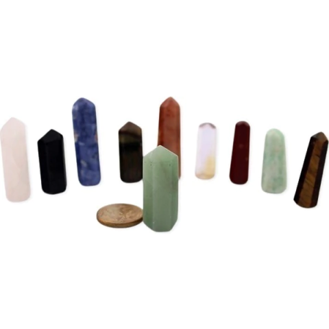 10 Mini Pontinha Mistas Furadas Para Pingente de Colar Furo Vazado Lateral Tamanho 2.5cm