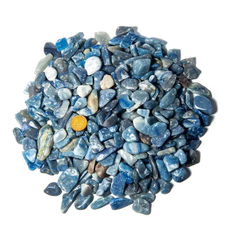 1 Kg Quartzo Azul Rolado Pedra Natural P 10 a 20mm Classe B