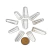 10 Mini Pontinha Quartzo Cristal Furado Para Pingente de Colar Furo Vazado Lateral 25 a 35mm Atacado - comprar online