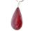 05 Pingente Gota Dolomita Vermelha Pedra Natural Montagem Prateado Atacado - comprar online