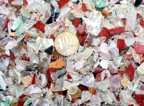 10 kg Cascalho Bruto Misto Sortido P 5 a 15 mm para Orgonite