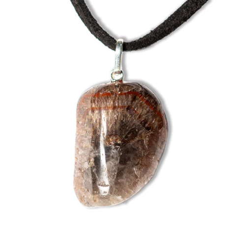 Colar Pedrinha Super Seven Natural Pino Prata 950