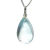 Colar Gota Pedra Topázio Azul Pino Prata 950 na internet