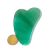 01 Massageador Gua Sha Quartzo Verde Pedra Natural 50g 70mm