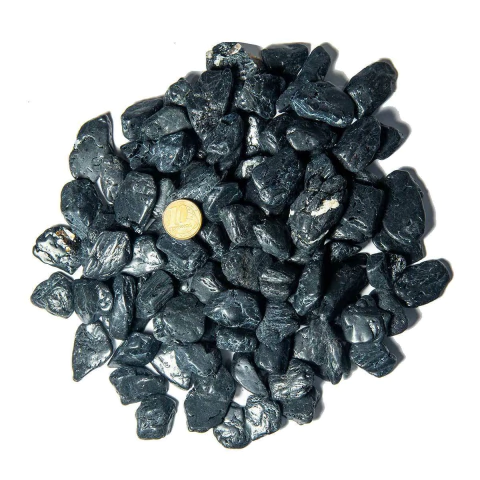 1 kg Turmalina Preta Rolado Pedra Natural M 20 a 35mm Tipo A