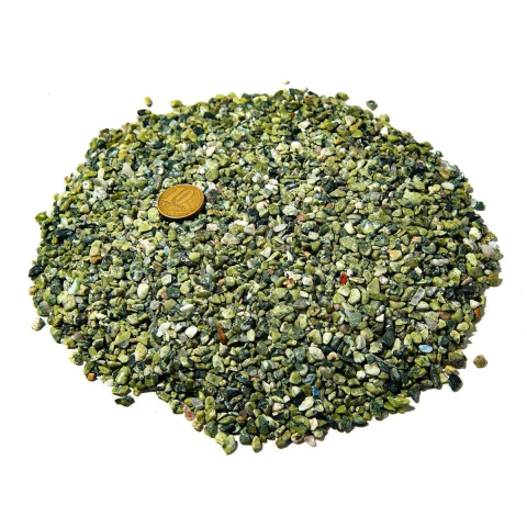 1 kg Serpentinita Rolado Pedra Natural PP 5 a 10mm Tipo B