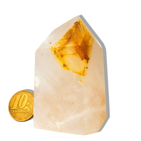 Ponta Hematoide Amarelo Natural 6 a 7cm Média 100g Tipo B