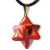 Colar Merkabah Jaspe Vermelho Pedra Natural Pino Dourado na internet