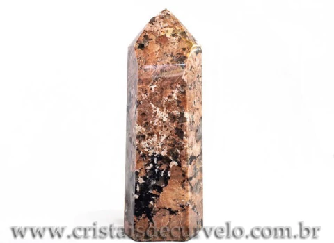 Ponta Turmalina Preta no Feldspato Grande 39cm Cod 112380