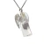 01 Pingente Nlux Anjo Cristal Hialino Pino Prata 950 - comprar online