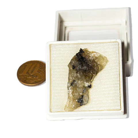 Labradorita Canadense Mineral Natural No Estojo Coleção