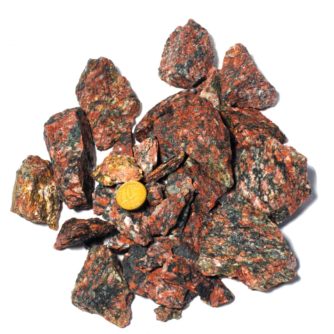 01 Kg Cascalho Bruto Unakita Brasileira 10 a 70mm Tipo B