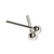 Brinco Infantil Bolinha 2mm Prata 925 - comprar online