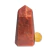 Ponta Quartzo Vermelho 7 a 8 cm 110 g Pedra Natural Tipo B