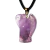 Colar de Anjo Pingente Pedra Ametista Pino Dourado - comprar online