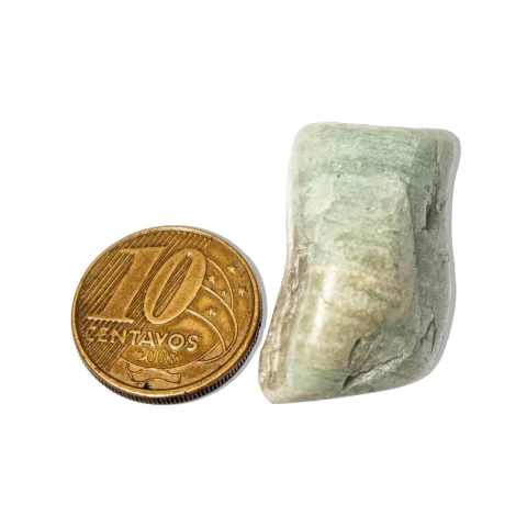 01 Aguas Marinhas Pedra Rolado Natural 15 a 25g Média 40mm