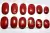 5 Massageador Sabonete Pedra Jaspe Vermelho 6 a 8cm Terapeutica