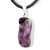 Colar Pedrinha Chevron Natural Rolado Pino Prateado - comprar online