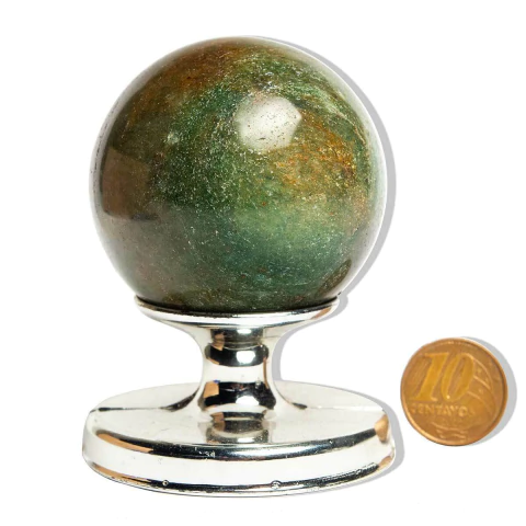 Esfera Aventurina Verde Natural 5 a 6cm Média 215g Tipo B