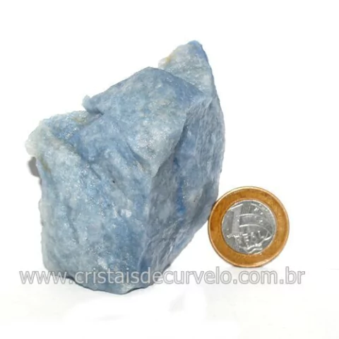 Quartzo Azul ou Aventurina Azul Bruto Natural Cod 123191