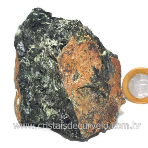 Malaquita Pedra Bruta Natural incrustada na Matriz Cod 134526