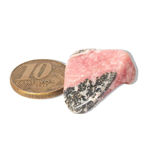Pedra Rodocrosita Argentina Polida 20 a 40g Média 2cm Tipo A