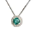 Conjunto Fino Brilhante Esmeralda Zircônia Prata 925