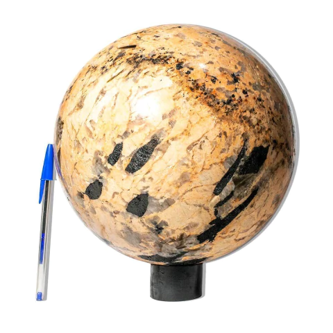 Esfera Turmalina Preta Feldspato com Mica 16,3Kg 22cm Tipo A