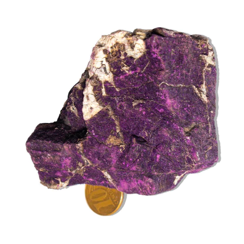 1 Purpurita Pedra Bruto Natural 9 a 10cm Média 290g Classe A