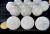 03 Mini Bola Quartzo Leitoso Esfera Pedra Natural e Pequena KIT