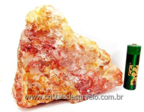 Hematoide Vermelho Pedra Natural Quartzo Cristalizado Cod 436.7