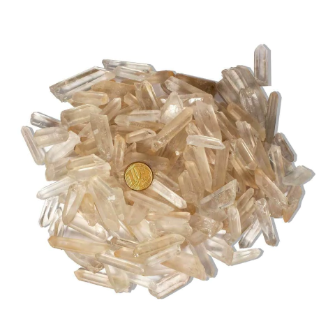 1 Kg Cristal + 1 kg Lemuria Pequeno Quartzo P/ Fazer Orgonite