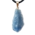 Colar Pedrinha Quartzo Azul Bruta Natural Pino Dourado na internet