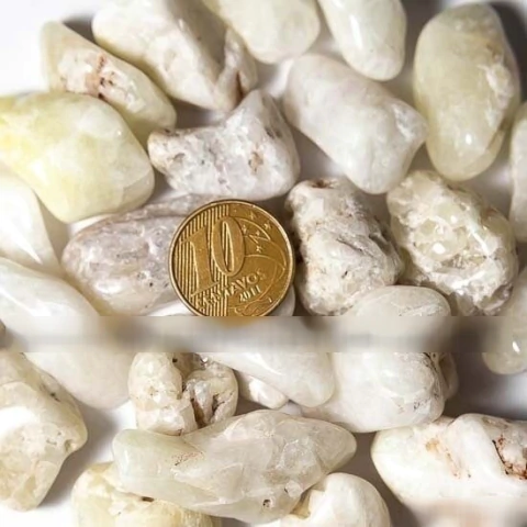 500g Enxofre Rolado Pedra Natural Areia Aprox. 3 a 8mm