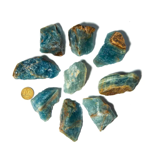 10 Ônix Azul Bruto Pedra Natural Média 30 a 70mm 50 a 75g